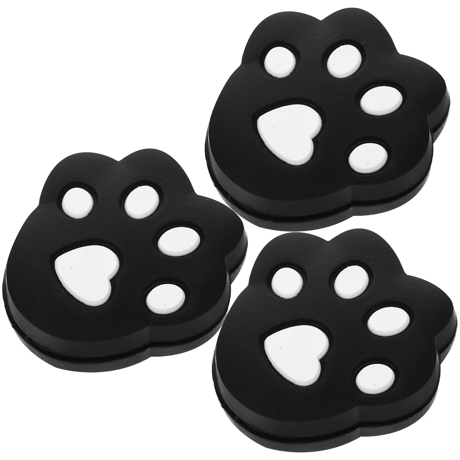 

3 Pcs Tennis Racket Shock Absorber Dampener Silicone Damper Paw Vibration Dampeners for Black Flower Absorbers Racquet Man