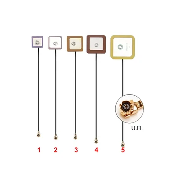 2 ชิ้นเสาอากาศ GPS 2 มิลลิเมตร U. FL UFL BDs ในตัว active เสาอากาศเซรามิค 10 เซนติเมตรสาย Strong High gain RHCP สําหรับ EC25 EP06-E