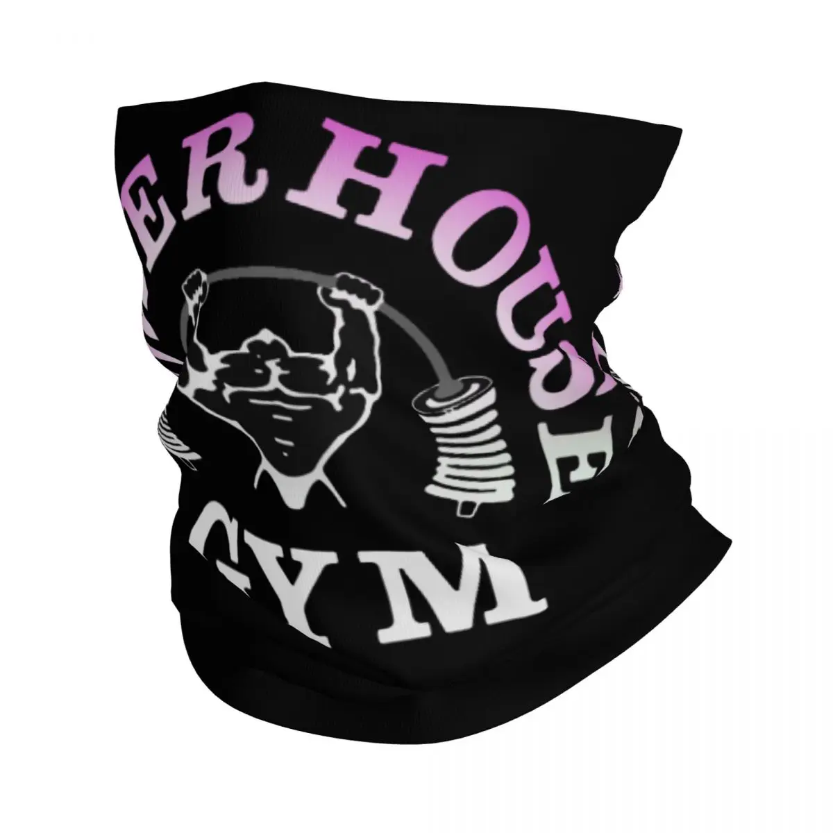 Powerhouse Gym Logo Bandana Neck Gaiter UV Protection Face Scarf Cover Women Men Bodybuilding Fitness Headband Tube Balaclava