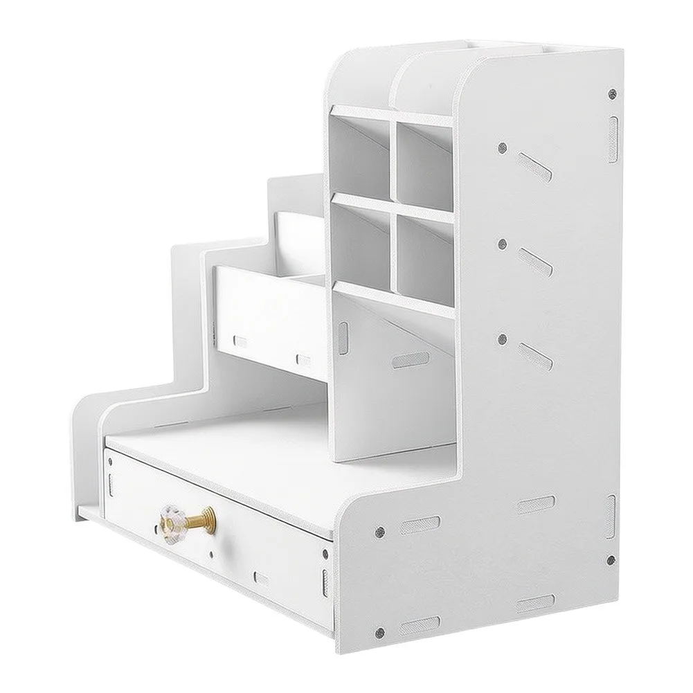 Stationery Storage Box Designed for Clutter Free Workspaces with Angled Inserts for Pens Markers and Small Desk Tools