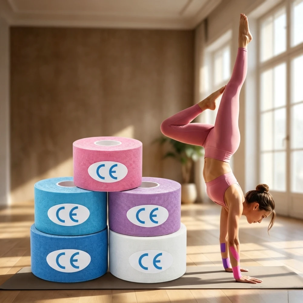 3.8cmX5m Sports Waterproof Kinesiology Athletic Bandage Muscle Pain Relief Recovery Protector Strapping Tape Bras Women Stickers