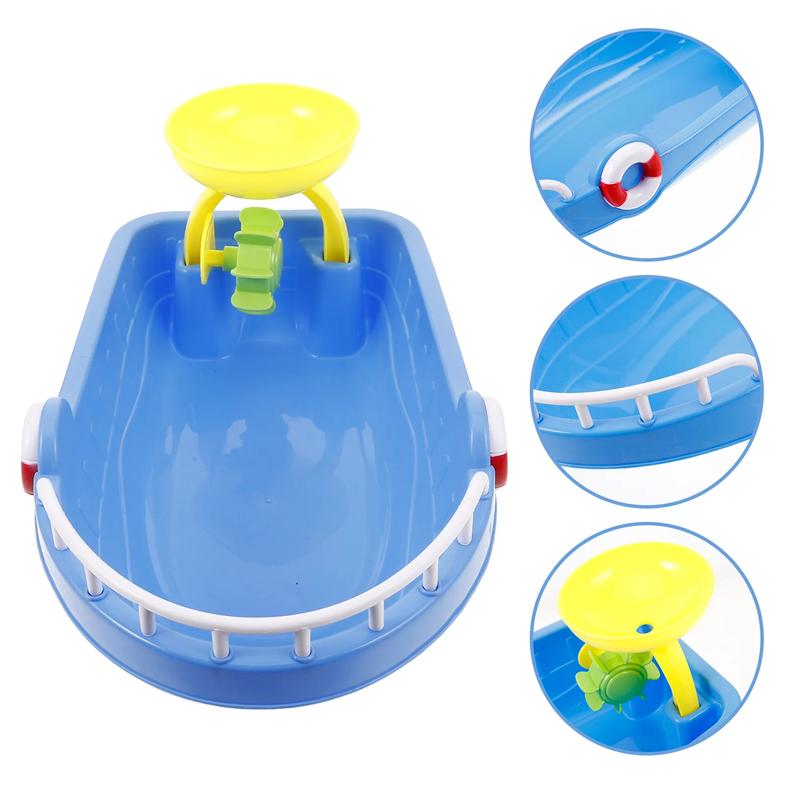 2-teiliges Schwimmbad-Strandboot-Set, Badeboote, die mit Sandspielzeug für Kleinkinder auf Reisen spielen