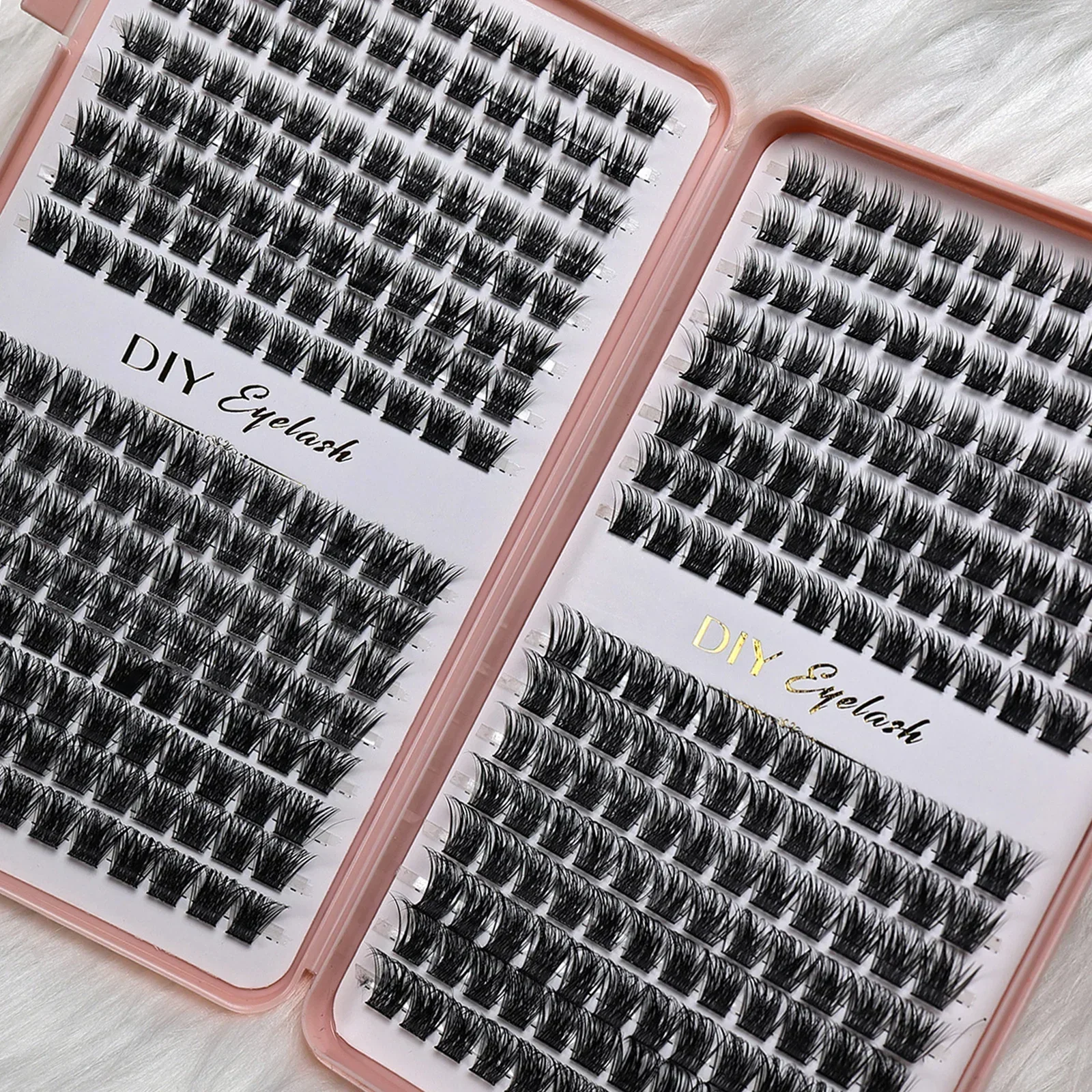 Einzelne Wimpernbüschel, DIY-Wimpernverlängerungs-Set, D-Curl-Wimpernbüschel, Wimpernverlängerung, geeignet für Anfänger. – Detail 2