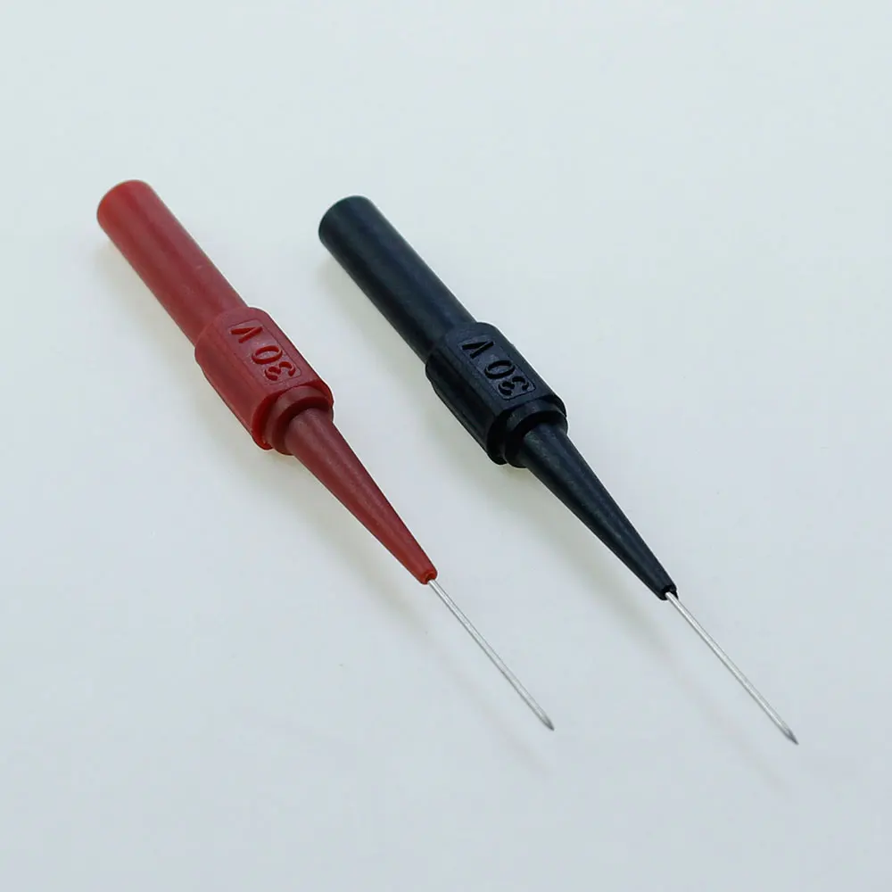 Ultrafine 0.7mm thick probe multimeter pen for automotive maintenance testing, puncturing the back pin of the meter rod