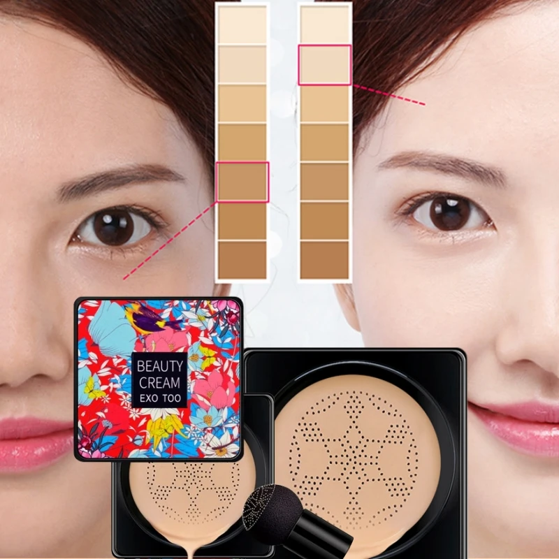 Magic Foundation Pilzkopf BB CC Creme Luftkissen Concealer vollständige Abdeckung Basis Make-up wasserdicht aufhellen koreanische Kosmetik