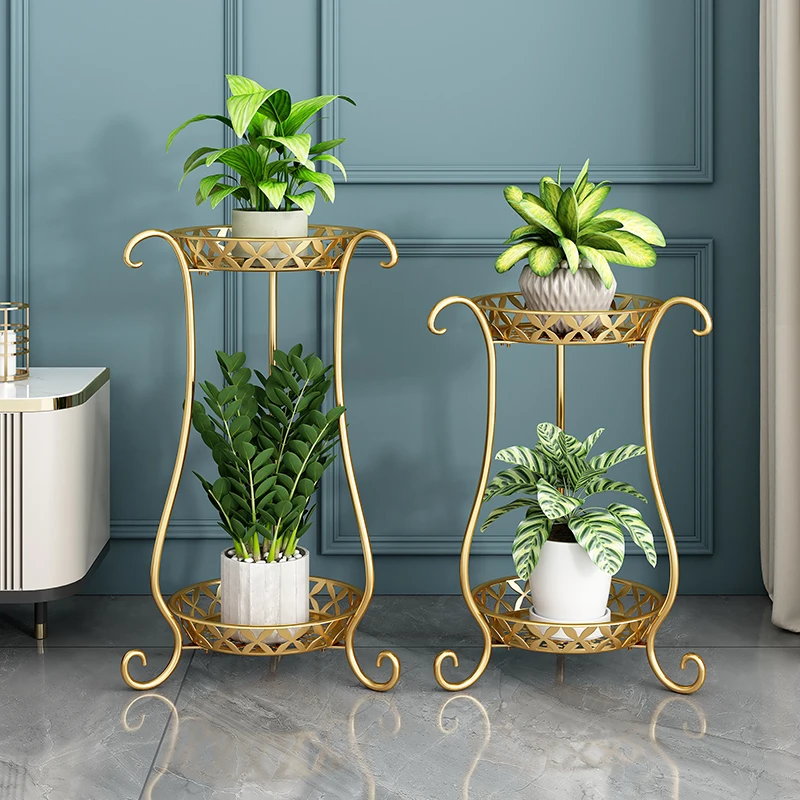 

Floor-Standing Iron Plant Shelf, Indoor Home Organizer, Multi-Layer Epipremnum Plant Rack, Balcony Flower Pot Stand
