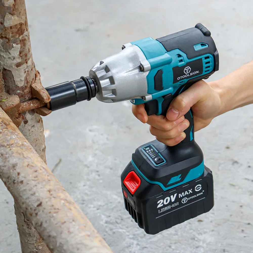Otoolsie Koppel 600n. M Borstelloze Slagmoersleutel 1/2 Inch Draadloze Elektrische Moersleutel Elektrisch Gereedschap Geschikt Voor Makita 18V Batterij