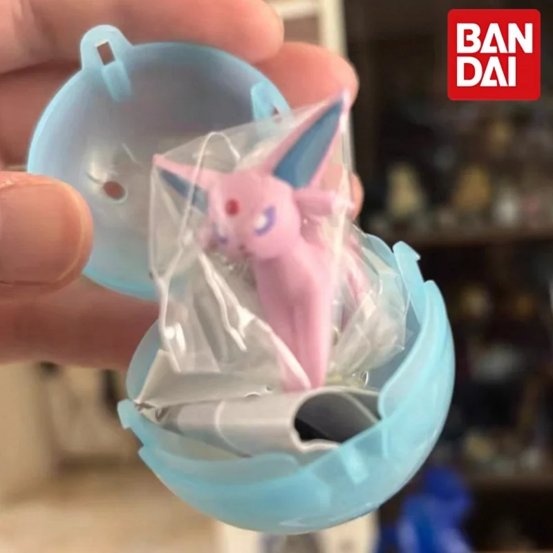 Bandai Pokemon Gashapon Keychain Leafeon Glaceon Espeon Umbreon Mini Pvc Figure Bag Pendant Hanging Ornament Anime Decor