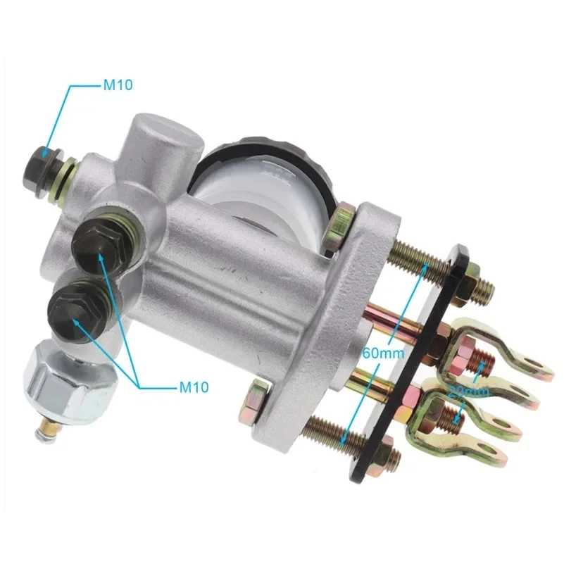 ATV Quad UTV Dune Go Kart Buggy one drag three foot Rear Hydraulic Brake Pump Master Cylinder parking disc brake pump