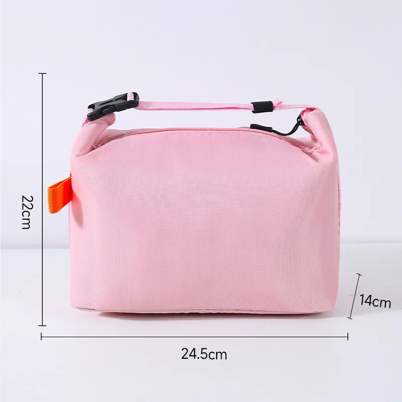 1Pc Japanese Style Thick Aluminum Foil Insulated Lunch Bag Large Capacity Oilproof Portable Thermal Food Tote