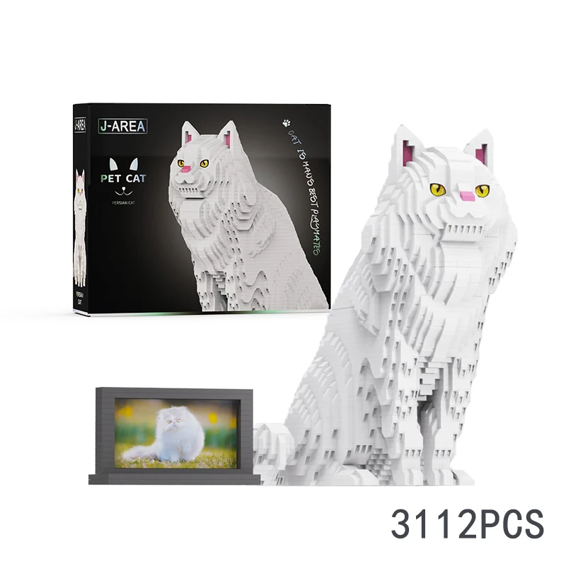 Mirco Deeltje Kat Bouwstenen Speelgoed Persina Kat Ragdoll Kat Siamese Kat Korthaar Blauwe Kat Desktop Ornamenten Kinderen Meisjes Gift