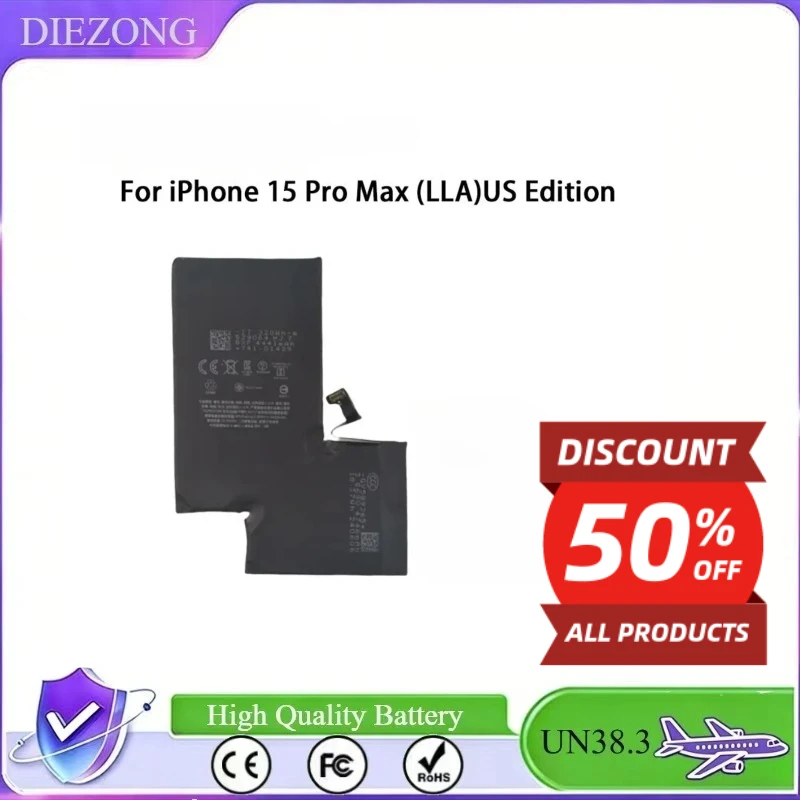 in stock Fast Charging High-Quality In Stock For iPhone 15 Pro Max (LLA)US Edition 4700mah Mobile Phone Battery