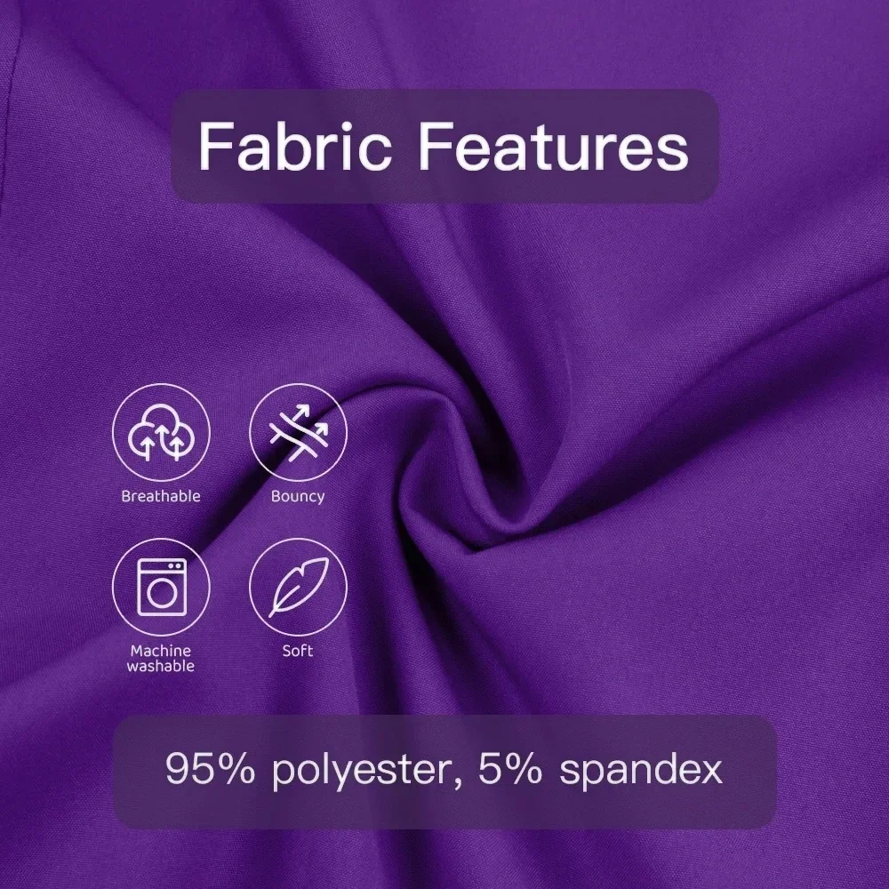 Conjunto de esfoliante de enfermagem lavável de elastano para mulheres uniformes de enfermagem anti-rugas tecido premium macio poliéster rayon