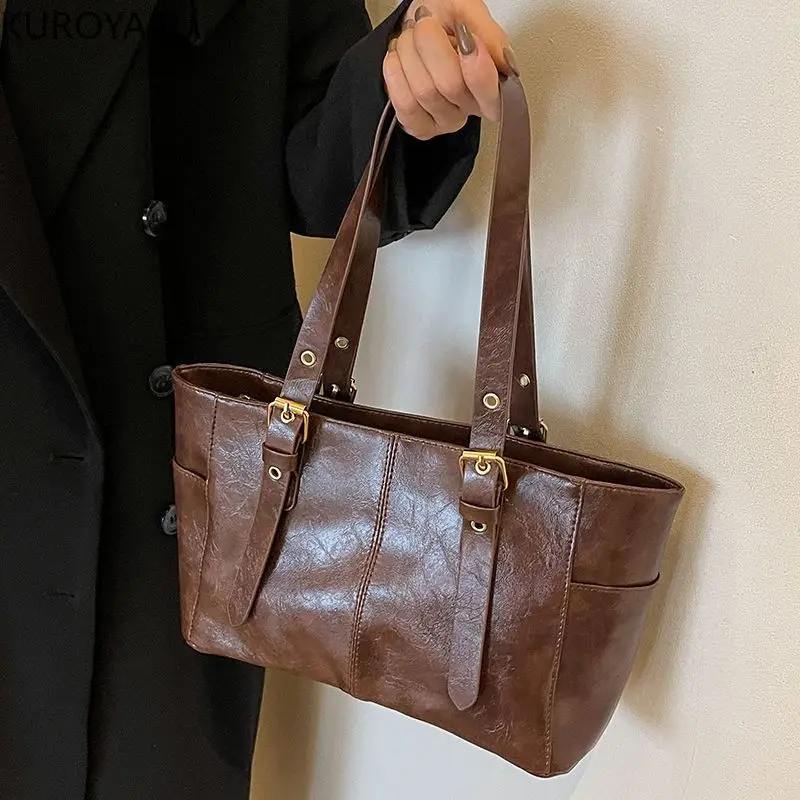 

Soft Leather Satchel Women Bag Classic Solid Color Soft Simple Casual Large Capacity Tote Single Shoulder Bag Purses and Handbag