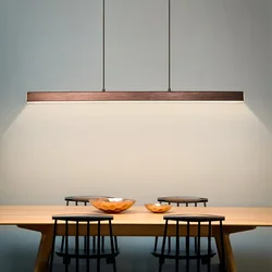 Modern LED Nordic Chandelier Lighting Long Hanging Lights for Dining Room Restaurant Office Bar Study - Illumination Fixtures