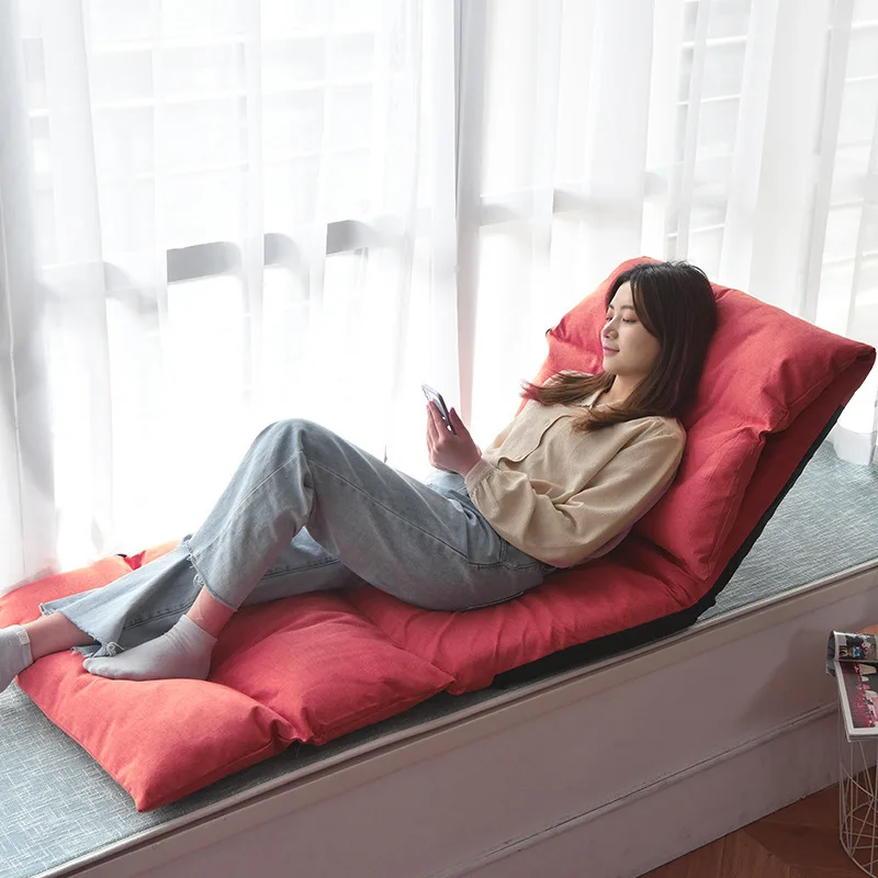 Bean Bag Sofa Foldable Lazy Chair Removable Cover Floor Lounger for Living Room Nursing and Relaxation Portable Sofa Green