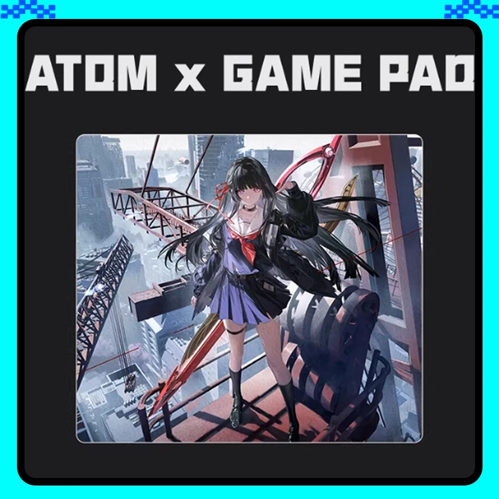 ATOM Resin Gaming Mousepad FPS Control and Speed Mouse Pad Waterproof Skidproof For CSGO APEX Valorant Pc Accessories Gifts