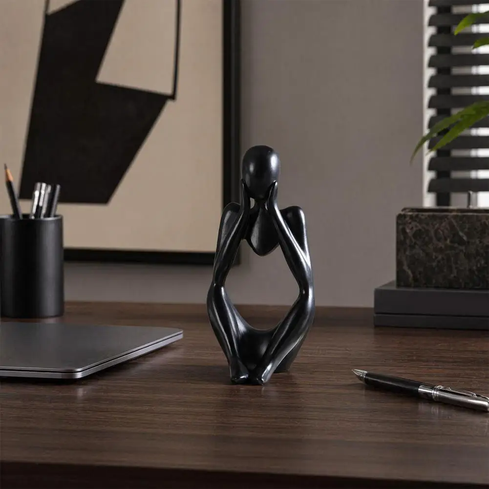 Molding Figurine Thinker Figurine Modern Thinker Statue Sculpture 3d Printed Abstract Art Figurine Collectible Desktop for Home