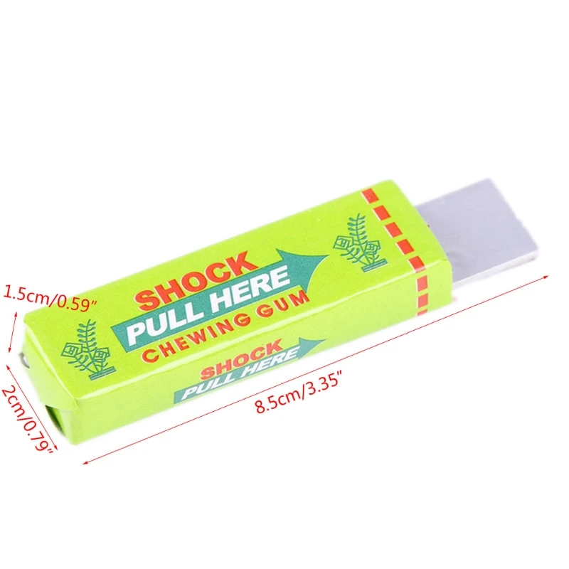 Electric Shocking Gum 3PCS Funny Prank Joke Props for Party Entertainment Realistic Surprising Chewing Gum Kids Favor