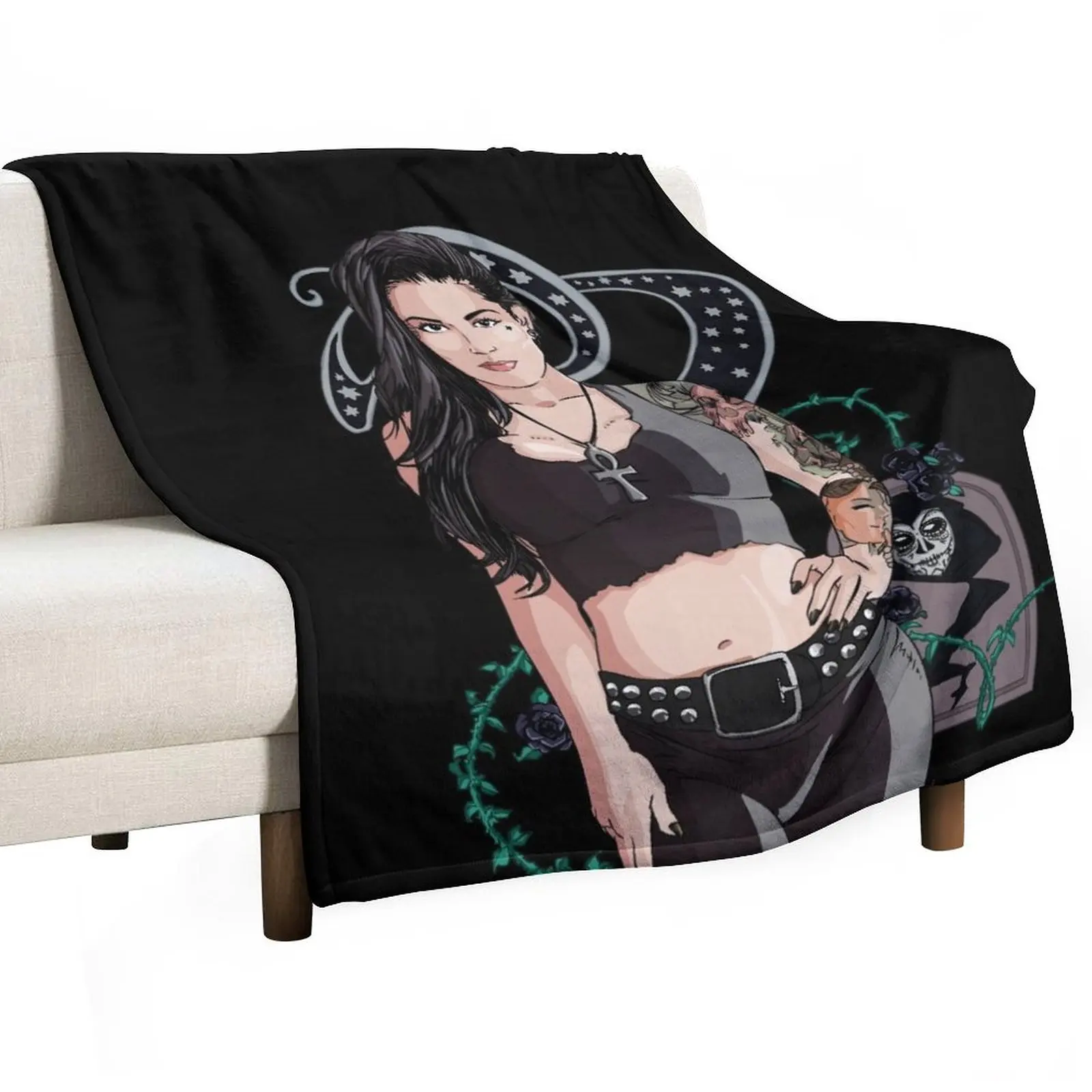 Death - Katrina Jade Throw Blanket Luxury Thicken Sofa Luxury Designer Cute Plaid Blankets