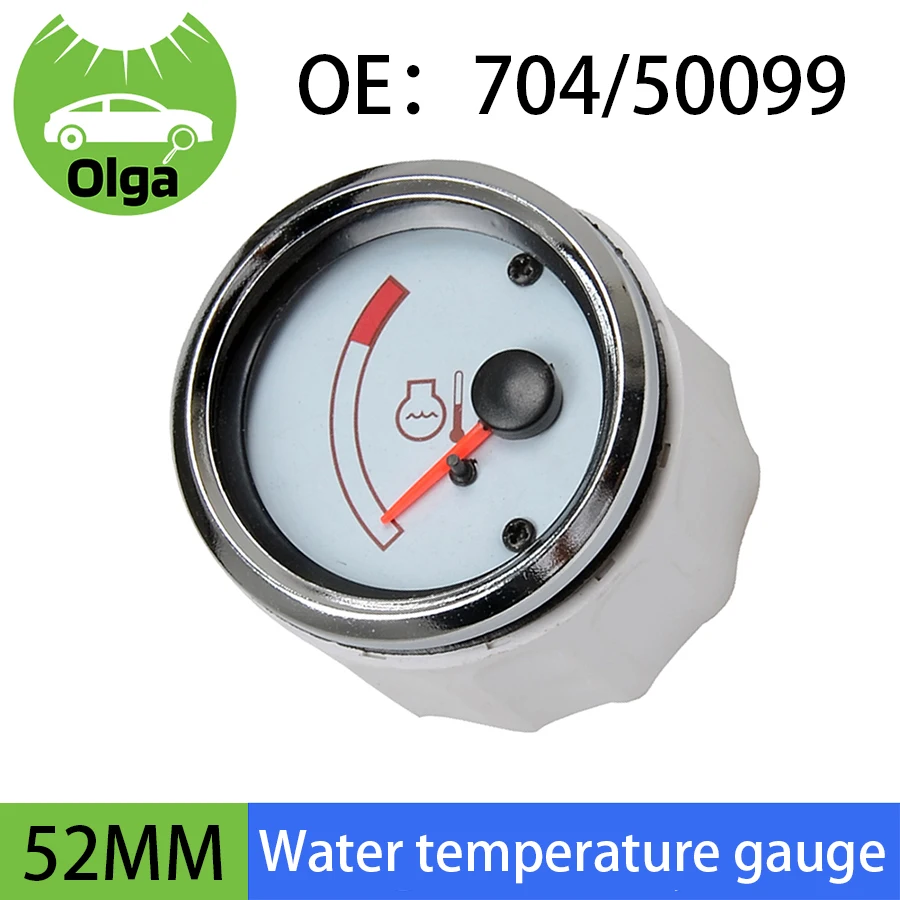 52mm Apply to JCB SPARE PART Water Temperature Gauge for JCB Backhoe Loader 3CX 4CX  JS200 Excavator Parts 12V 704/50099