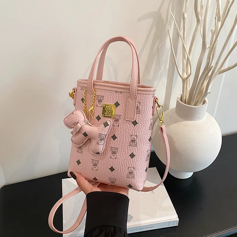 

Сумка-ведро с принтом 202, женская сумка через плечо в европейском стиле, повседневная сумка через плечо «день-ночь», универсальная сумка-слинг