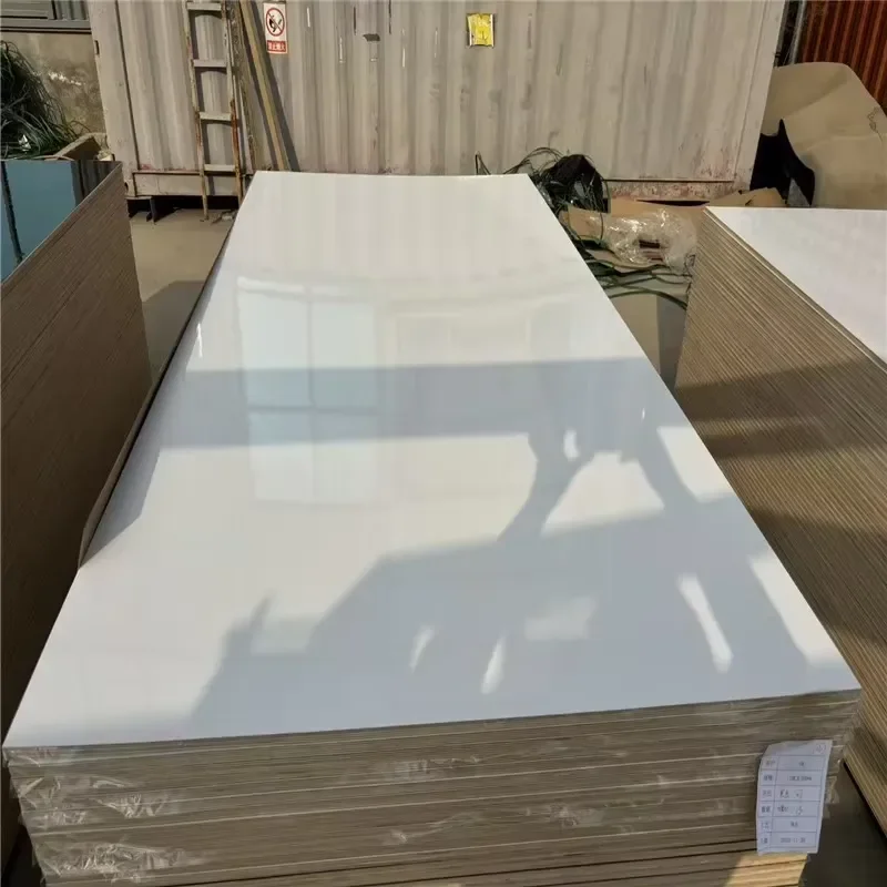 2026 hot UV Acrylic MDF Board 2440x1220x18mm E0 Formaldehyde First-Class Moisture-Proof Indoor Use Marble Melamine Board  7.15