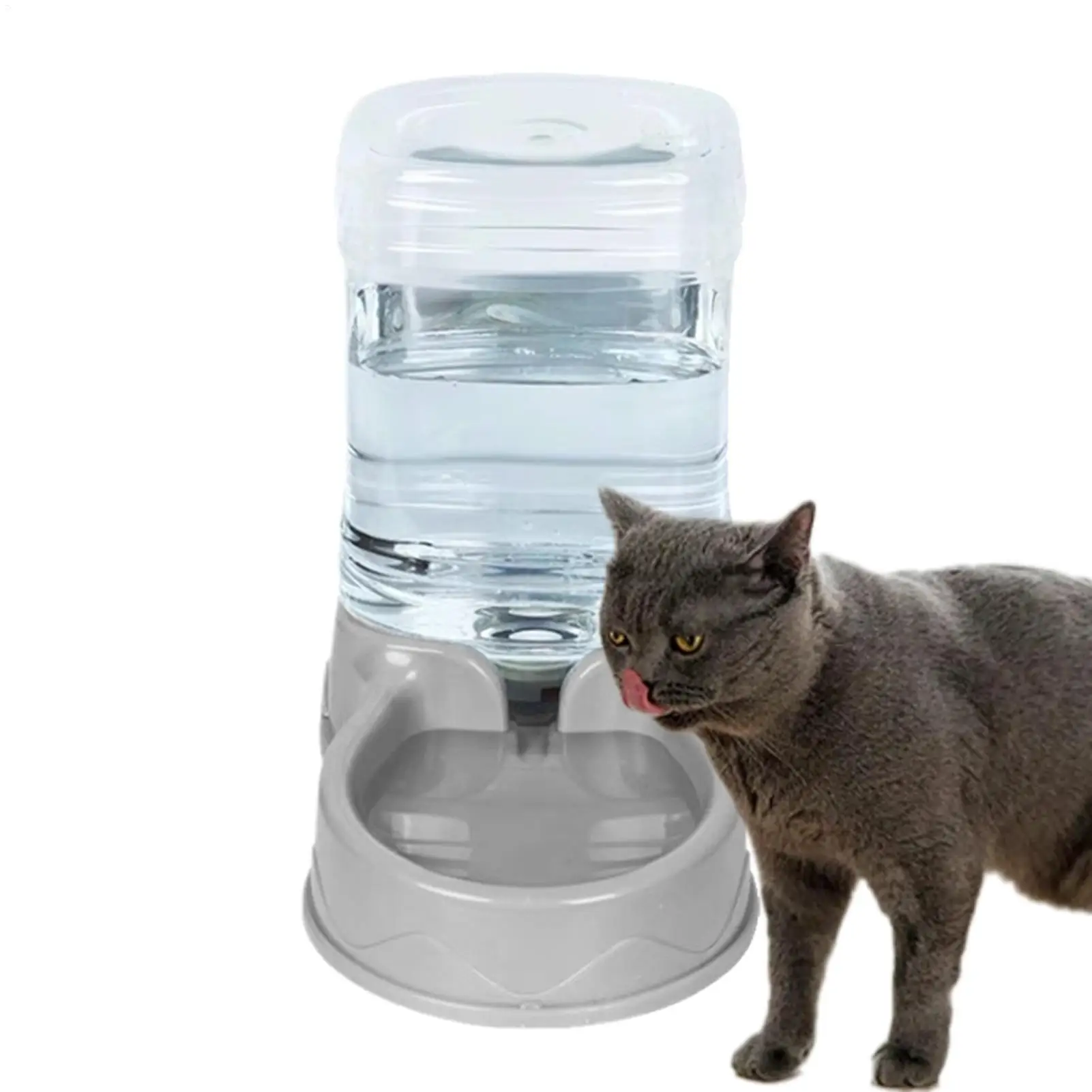 Comedouro automático para animais de estimação, tigela para cães, alimentador e bebedouro para gatos, dispensador de água sem necessidade de ligação à tomada.