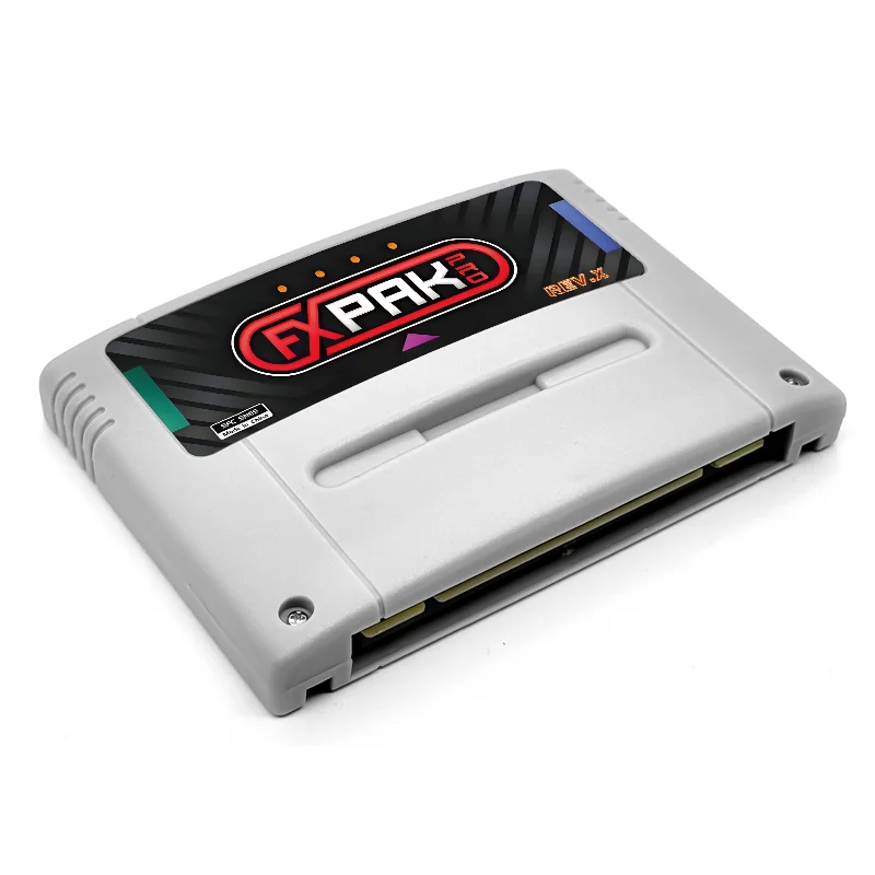 Fxpak Pro SD2 Rev. خرطوشة X الإصدار SNES Gane المصنوعة في الصين لوحدة تحكم ألعاب الفيديو SFC SNES 16 بت مع بطاقة 8G