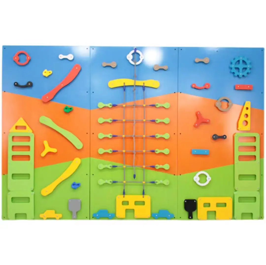 Popular Sports Facilities Adventure Set Children Play Soft Rock Climbing Wall Equipment Indoor Amusing Playground For Sale