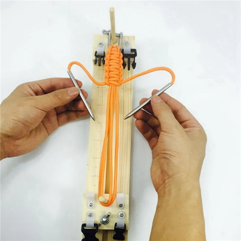 

RTSHE-21 PCS Paracord Bracelet Knitting Tool Paracord Tool Paracord Jig DIY Wooden Paracord Braid