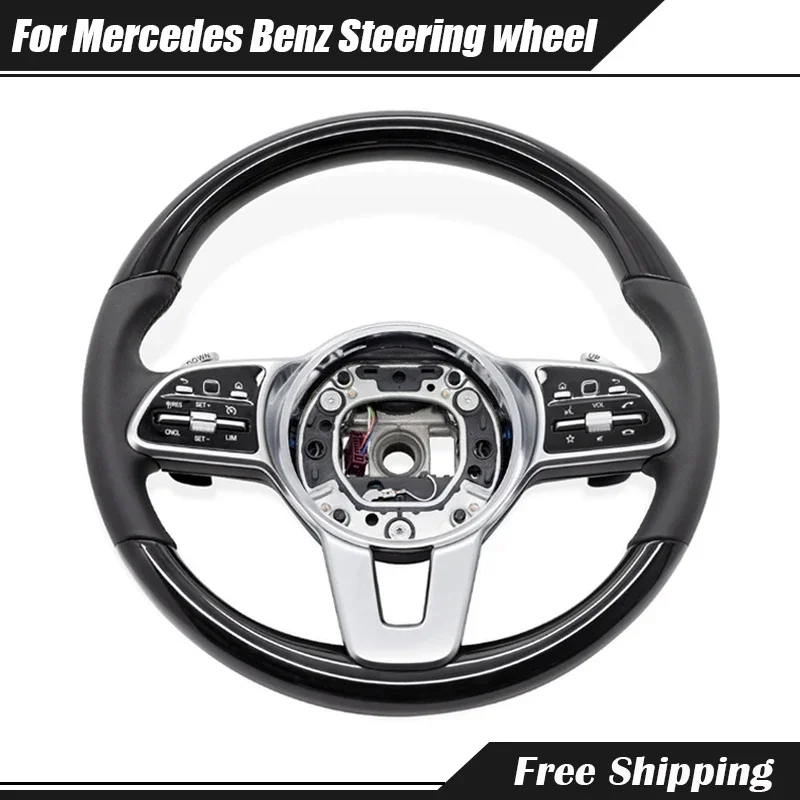 Peach Wood Modified Steering Wheel For Mercedes-Benz class GLC GLE CLS CLA SLC W204 W205 W206 W212 W213 C63 E63 Car Accessories