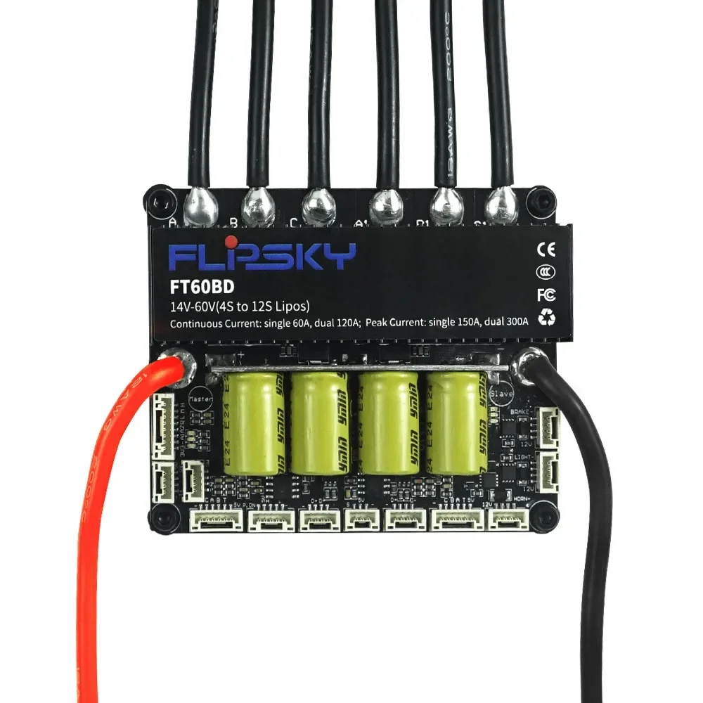 New 2025 FLIPSKY FT60BD Dual ESC 60V 120A with Heatsink | for  Scooter / Ebike / Go-Kart / Robotics | Speed Controller