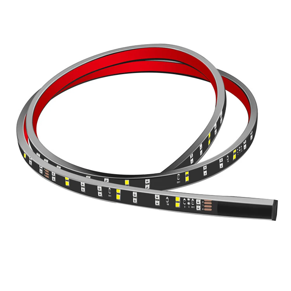 5Function LED Tailgate Truck Light Strip Bar Waterproof Reverse Taillight Brake Stop Turn Signal Warning Indicator Light 2 ROWS