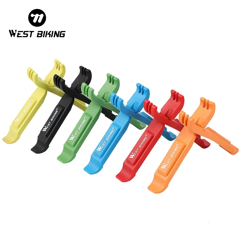 WEST BIKING 2Pcs Bicycle Tyre Tire Lever MTB Bike 3 in 1 Multifunctional Repair Tool Chain Breaker Cutter Bicycle Accessories