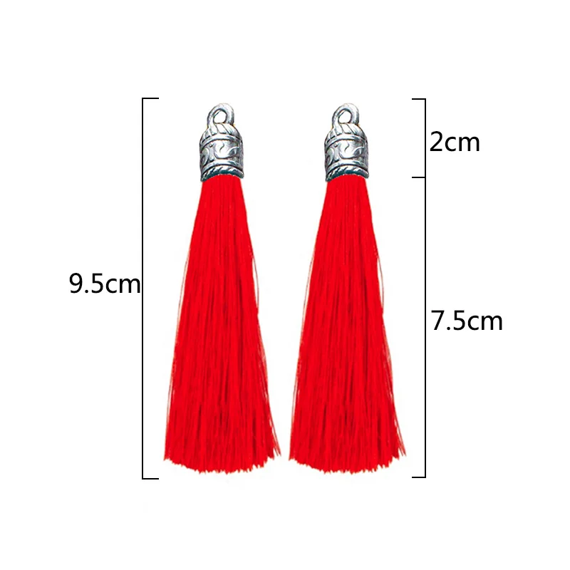 1PC Candy Color Tassel for Earring Accessories Jewelry Making Handmade Fashion Craft