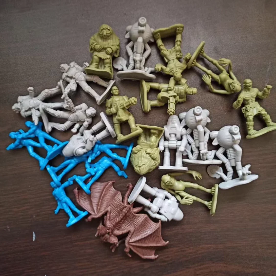 تماثيل إصدار Power Armor 76 الأصلية - تماثيل شطرنج جامعي مكونة من 24 قطعة، ديكور صغير مستورد جديد تمامًا #3