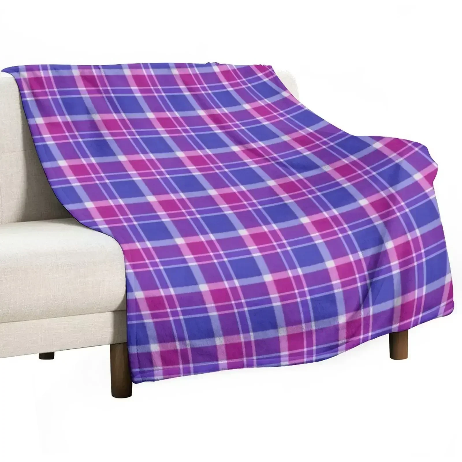 

PRIDE PLAID - Bi Throw Blanket manga Polar anime Blankets