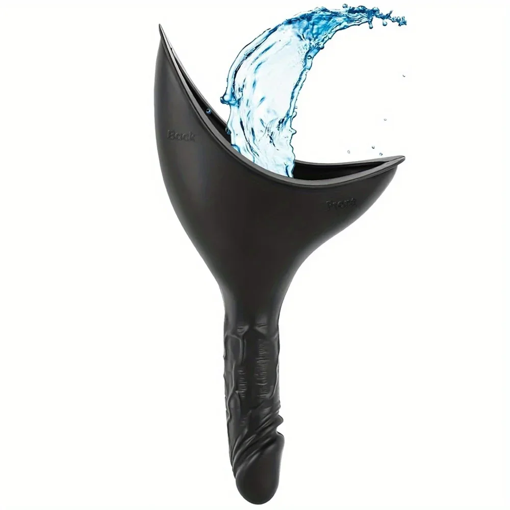Tragbares weibliches Wasserlassengerät, wiederverwendbarer Pee-Trichter, Silikon, Sie-Pipi-Becher für Damen, stehen zum Pinkeln, Campingausrüstung, Wanderzubehör