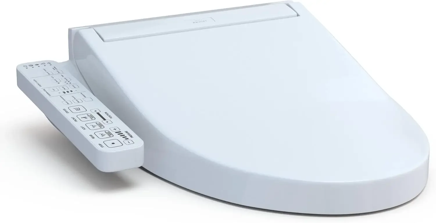 Electronic Bidet Toilet Seat with PREMIST and EWATER+ Wand Cleaning, Elongated, Cotton White