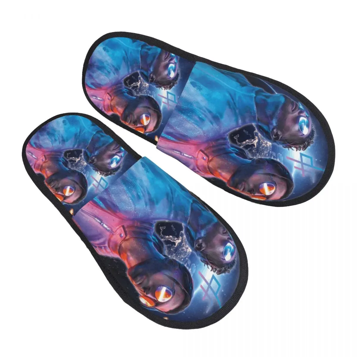 

Custom French Rapper PNL QLF Guest Slippers for Bathroom Women Le Monde Chico House Slipper