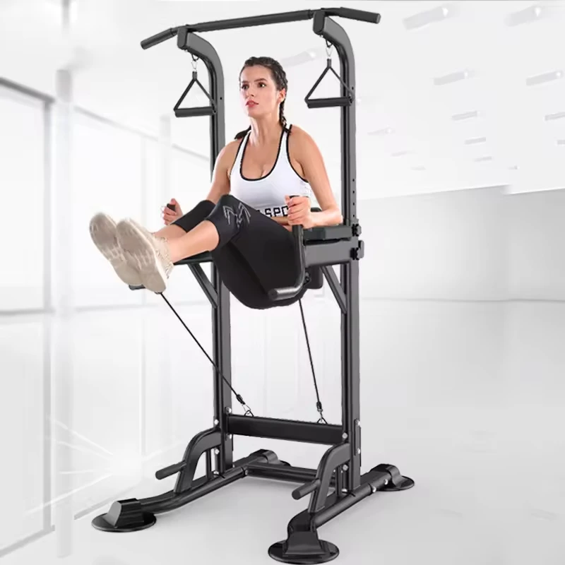 Multi-function Metal Power Tower Station Upper Body Home Gym Fitness Equipment Training Adjustable Pull Bar Dip Parallel