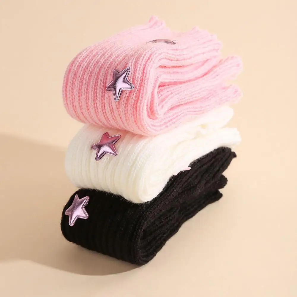 المرأة أصابع قفازات المعصم الطويلة Y2k لطيف ستار مدفئات للذراع موضة قفازات محبوكة دافئة رشاقته أكمام أذرع تبريد اكسسوارات دافئة