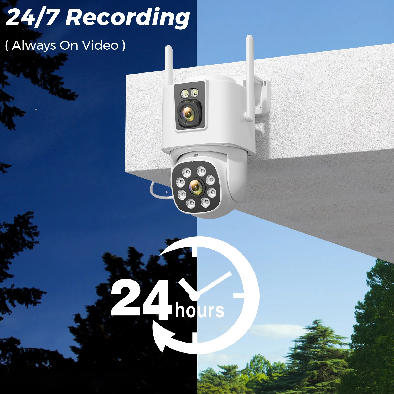 4G SIM Solar Camera 8MP 4K Security PZT Outdoor  IP Camera Built-in 12000mAh Battery AI Auto Detect Tracking ICSEE App