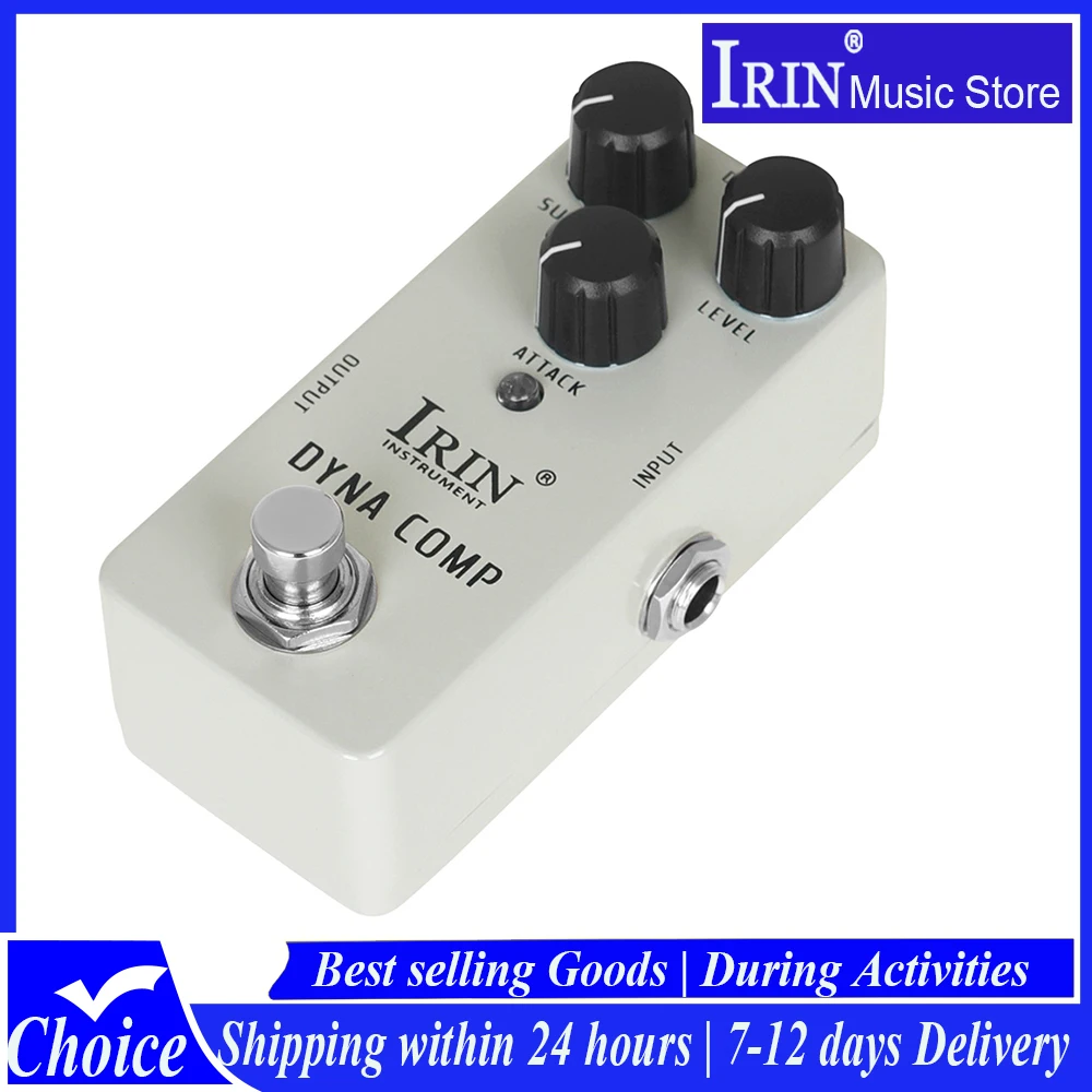 

Гитарная педаль IRIN RS-12 Dyna Comp: ретро-эффект динамической компрессии в стиле Ross Line, True Bypass, запчасти и аксессуары для гитар