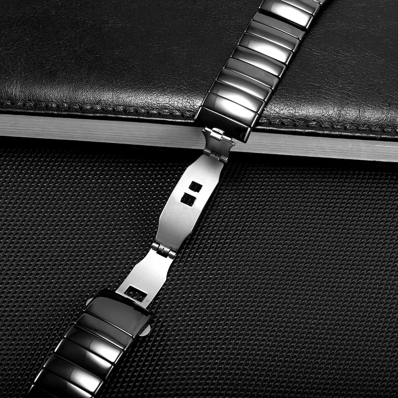 High Quality Ceramic Watch Strap For Rado Sintra Series Watchband Black Ceramic Bracelet Women Men 17mm 29mm 26mm