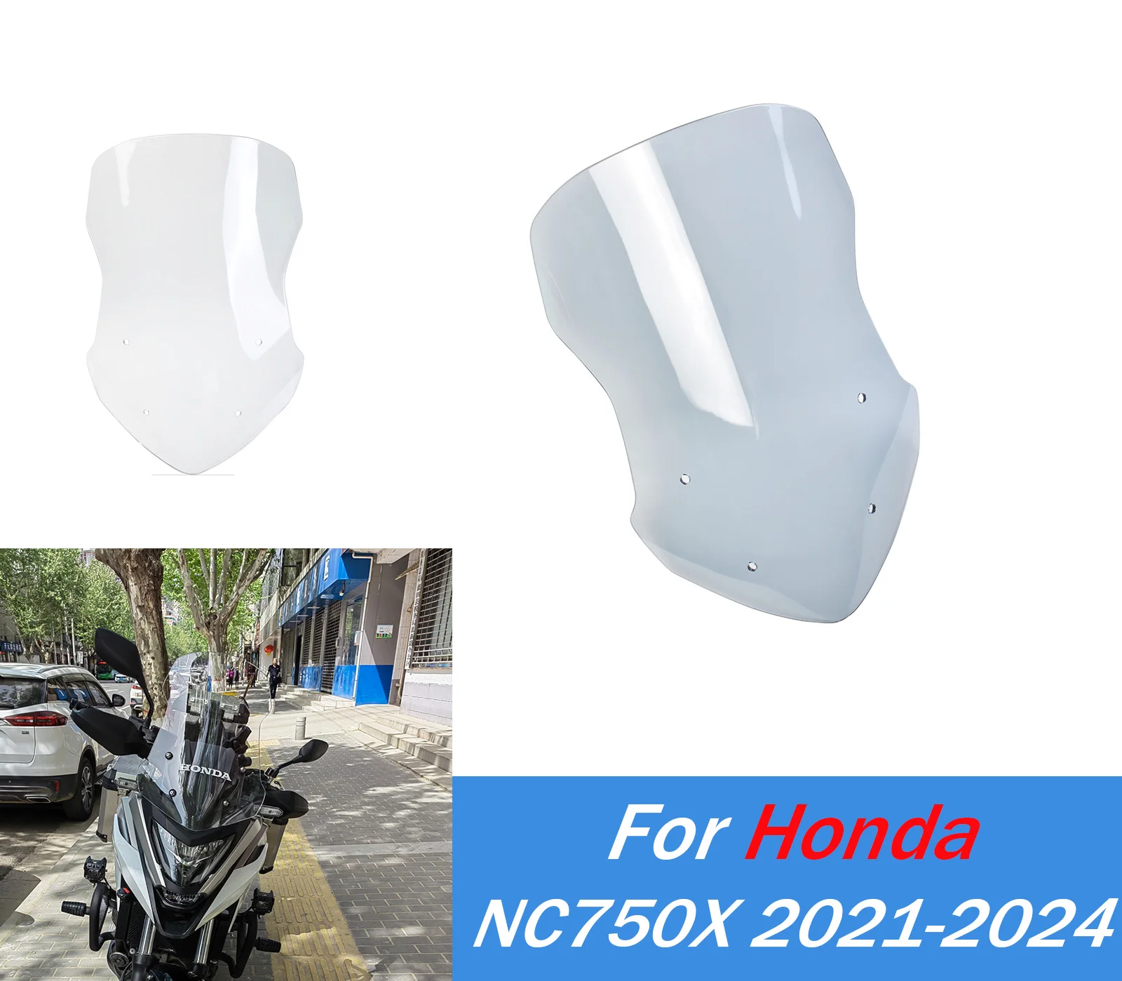 

Для Honda NC 750X 2021-2024 2023 NC750X лобовое стекло мотоцикла передний ветрозащитный экран воздушные дефлекторы аксессуары