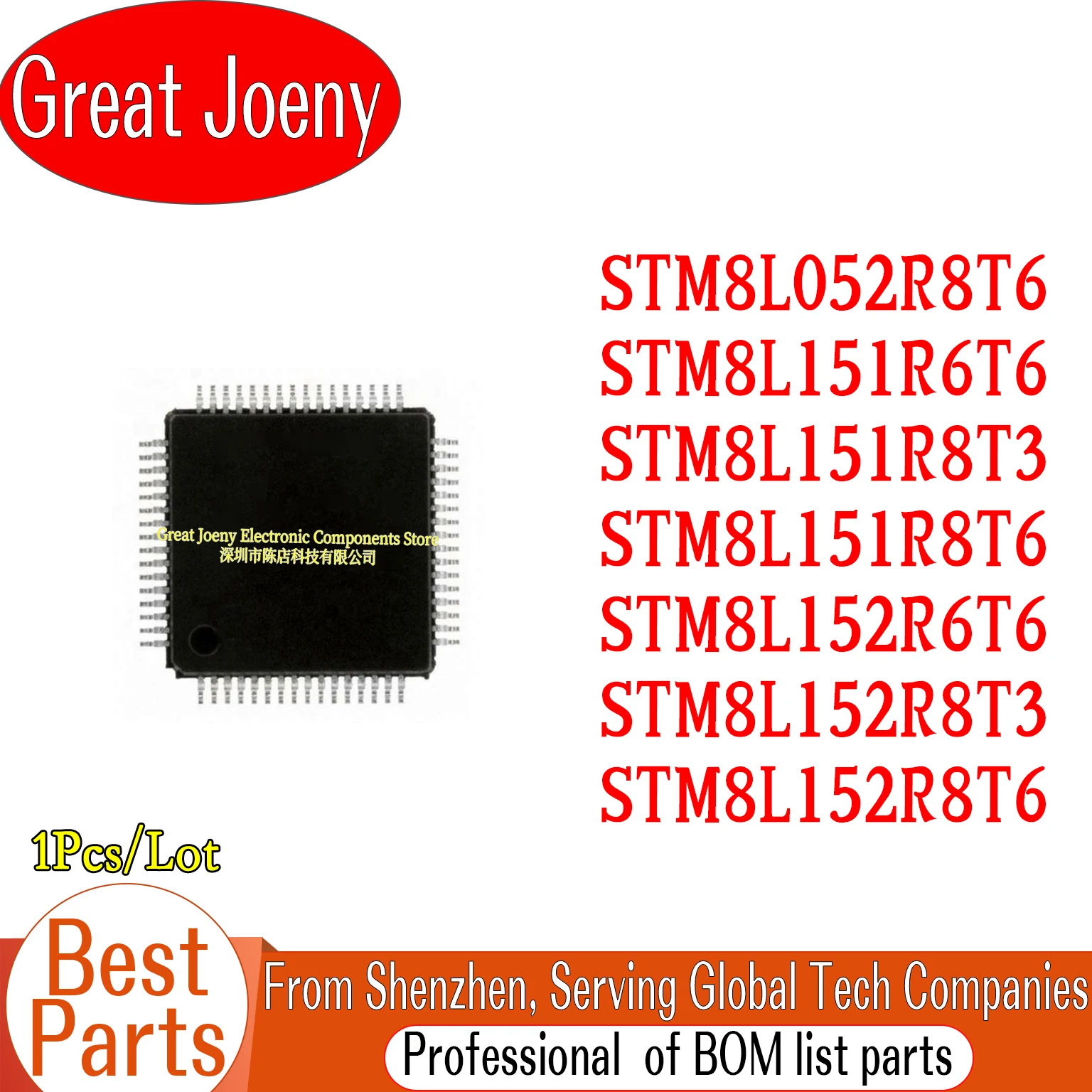

STM8L052 STM8L151 STM8L152 STM8L052R8T6 STM8L151R6T6 STM8L151R8T3 STM8L151R8T6 STM8L152R6T6 STM8L152R8T3 STM8L152R8T6 Chipset