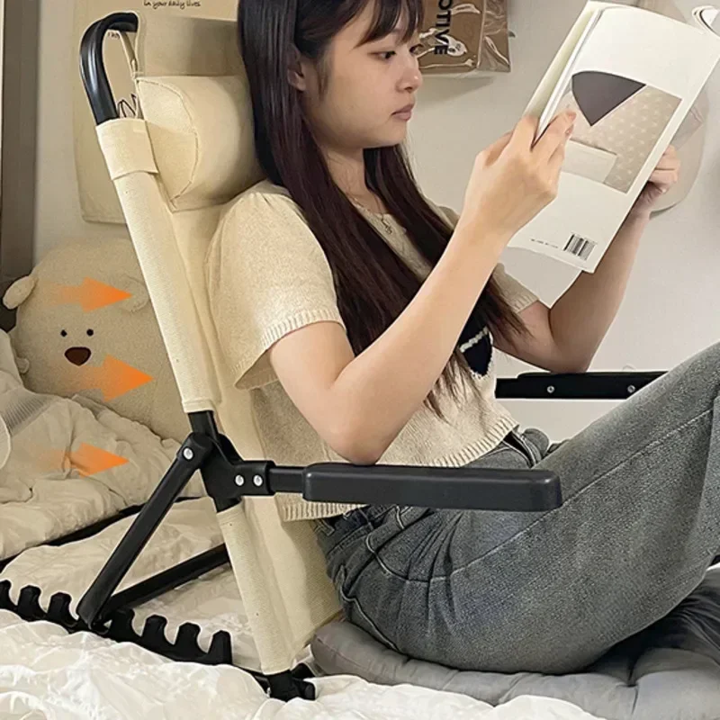 Lazy Backrest Chair Neck Support Pillow Adjustable Angle Breathable Elastic Backrest Comfortable Reclining Versatile