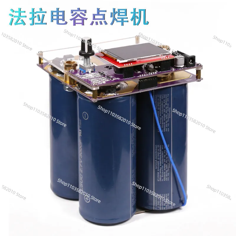 Capacitor Spot Welder for Lithium Battery, Dual Pulse Adjustable Welding Tool for Home Use